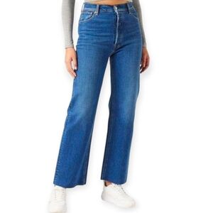 COPY - Replay Italy 'Julliah' Wide Leg High Waist Rose Label Jeans Women's Size…